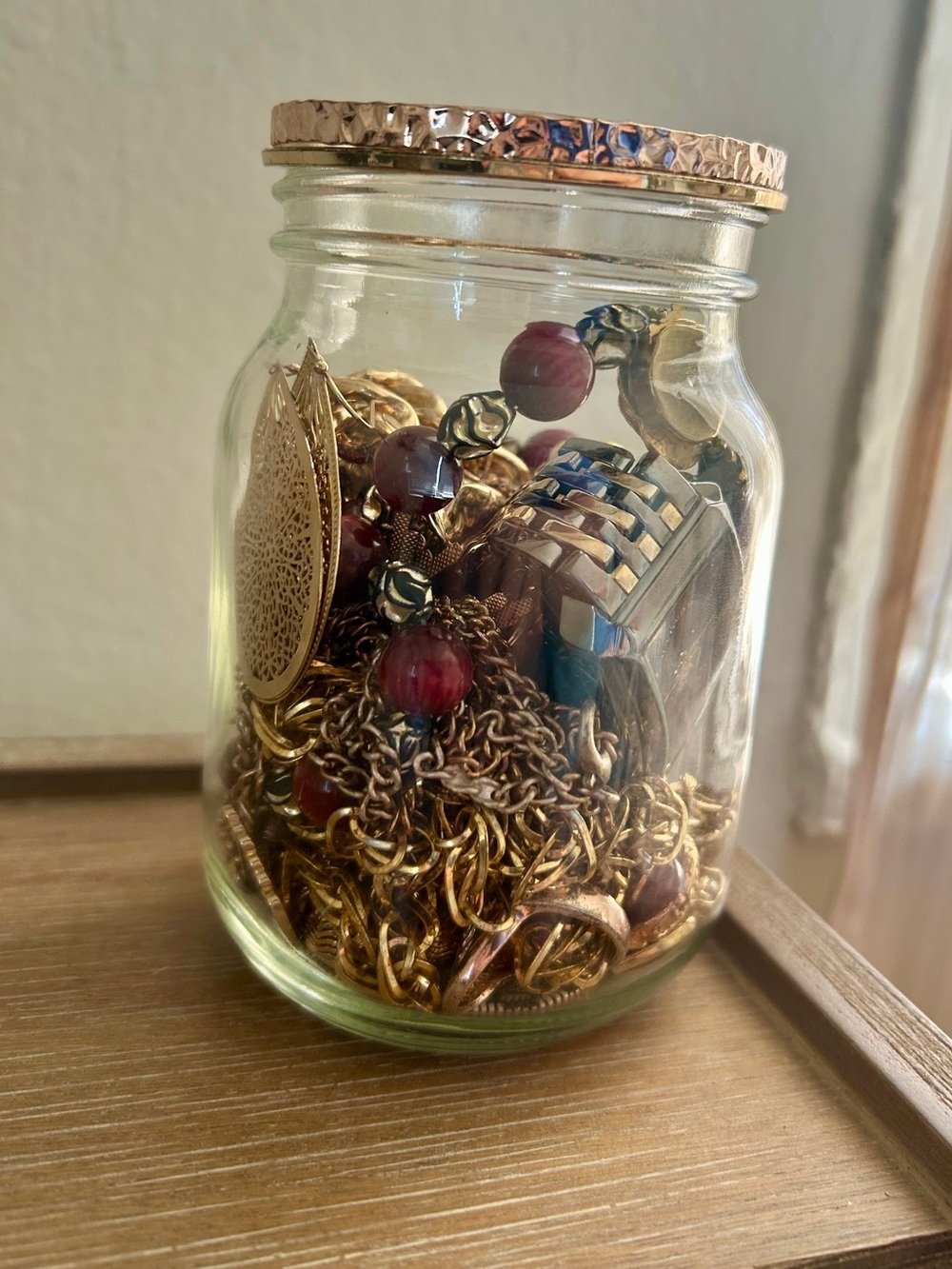 Mystery Jewelry Jar - Feminine / Vintage /Chunky / Bold /  Costume - Mix